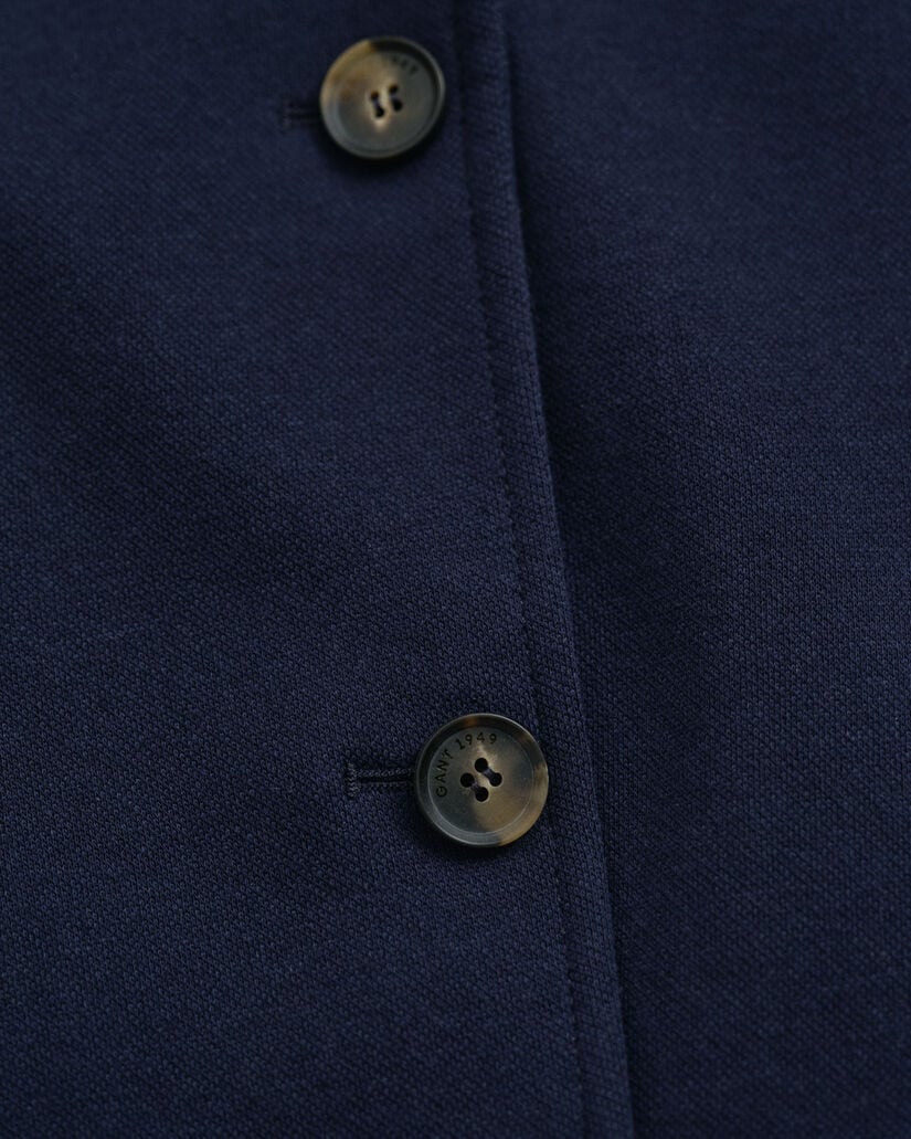 Slim fit kavaj i pik&eacute;