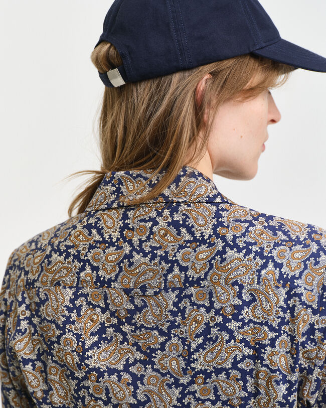 Paisleym&ouml;nstrad skjortkl&auml;nning