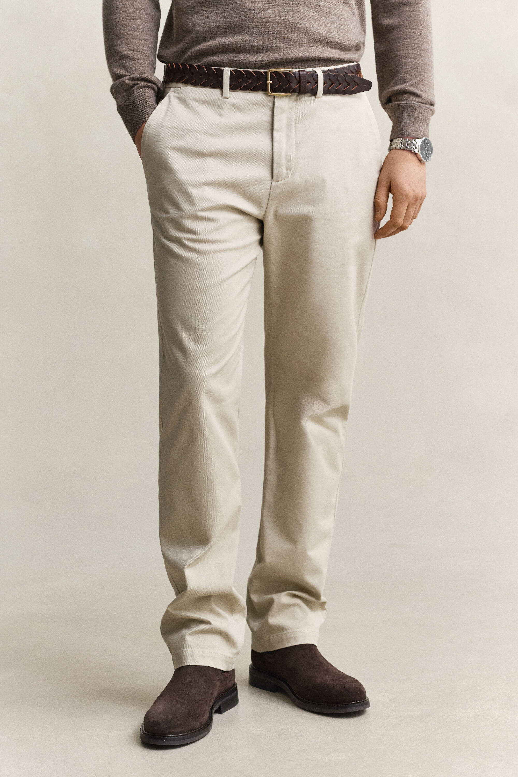 Eleganta chinos med regular fit