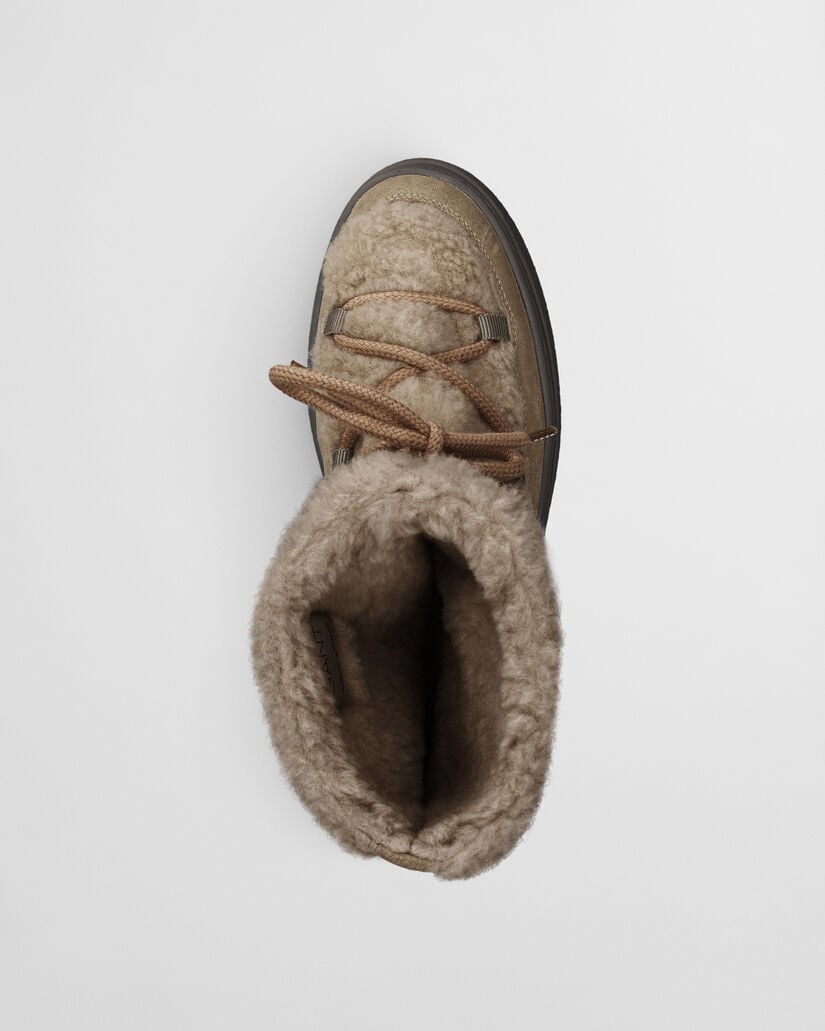 Snowhill medelh&ouml;ga boots med sn&ouml;rning