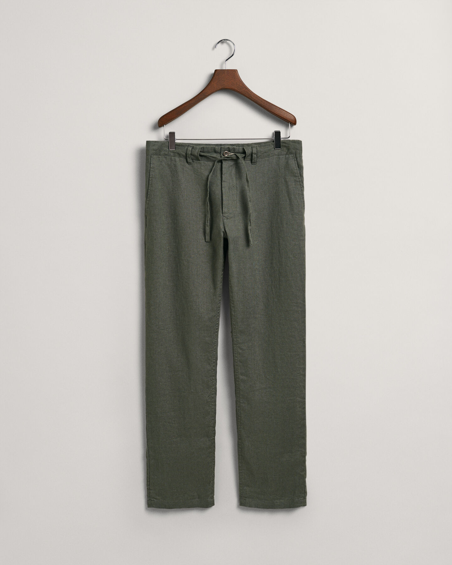 Relaxed fit linnebyxor med dragsko