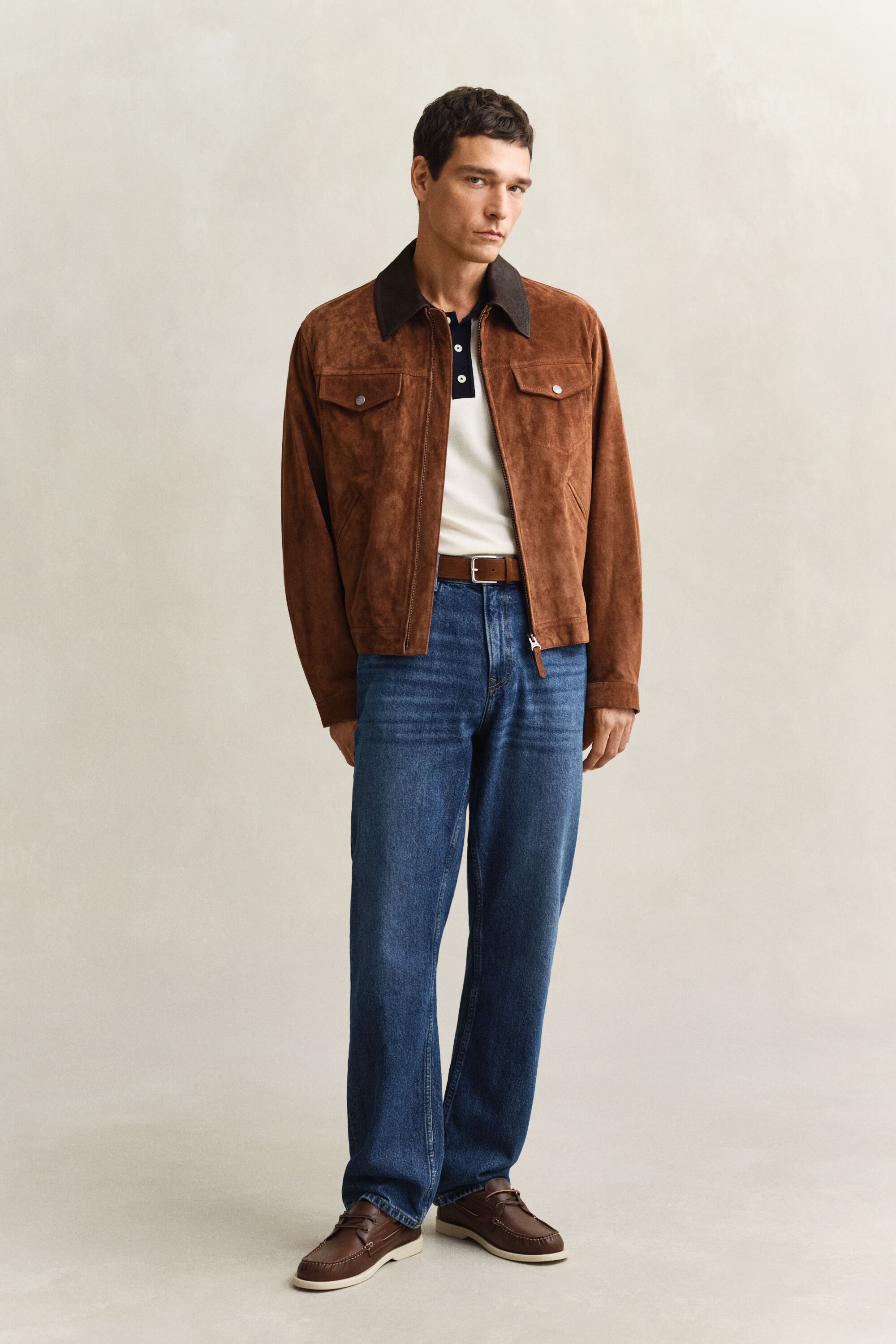 Pikétröja i bomull och modal