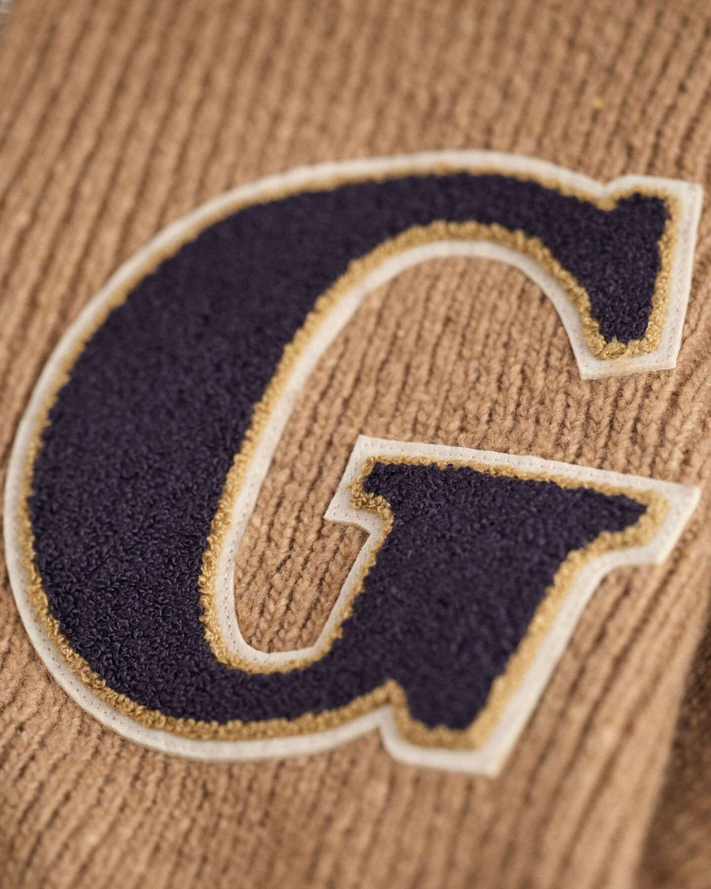 Letterman half-zip tr&ouml;ja i nepsgarn