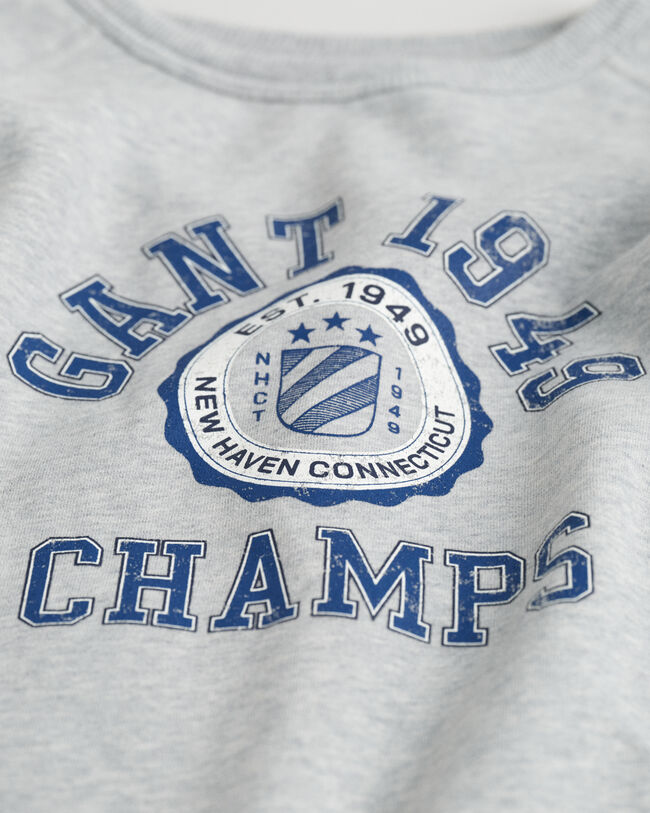 Teens rundhalsad sweatshirt med tryck