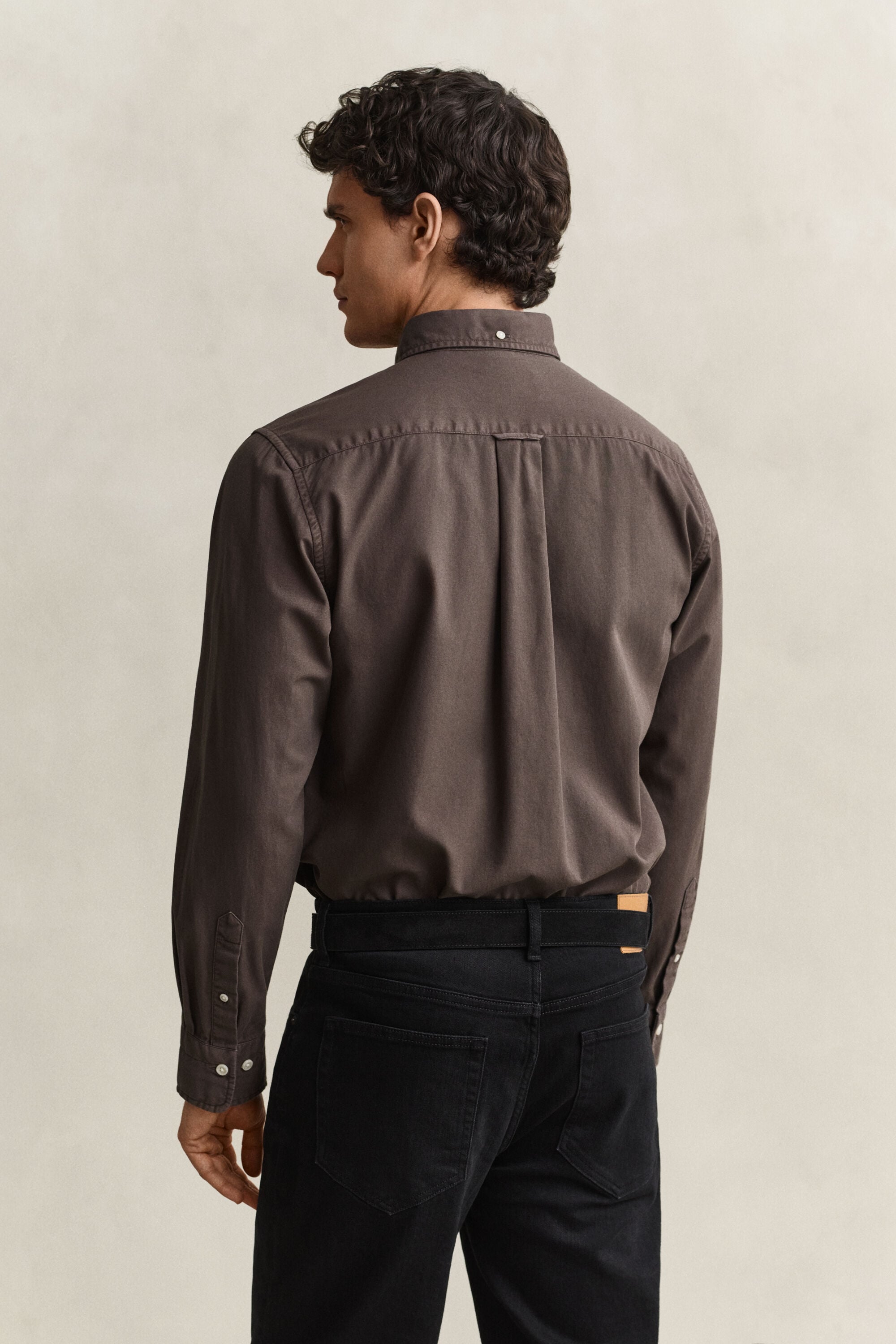 Regular fit twillskjorta