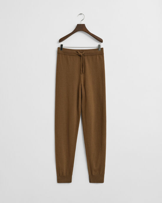 Stickade byxor i superfin lammull