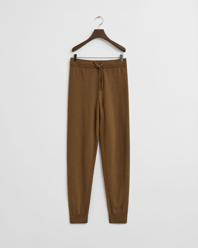 Stickade byxor i superfin lammull