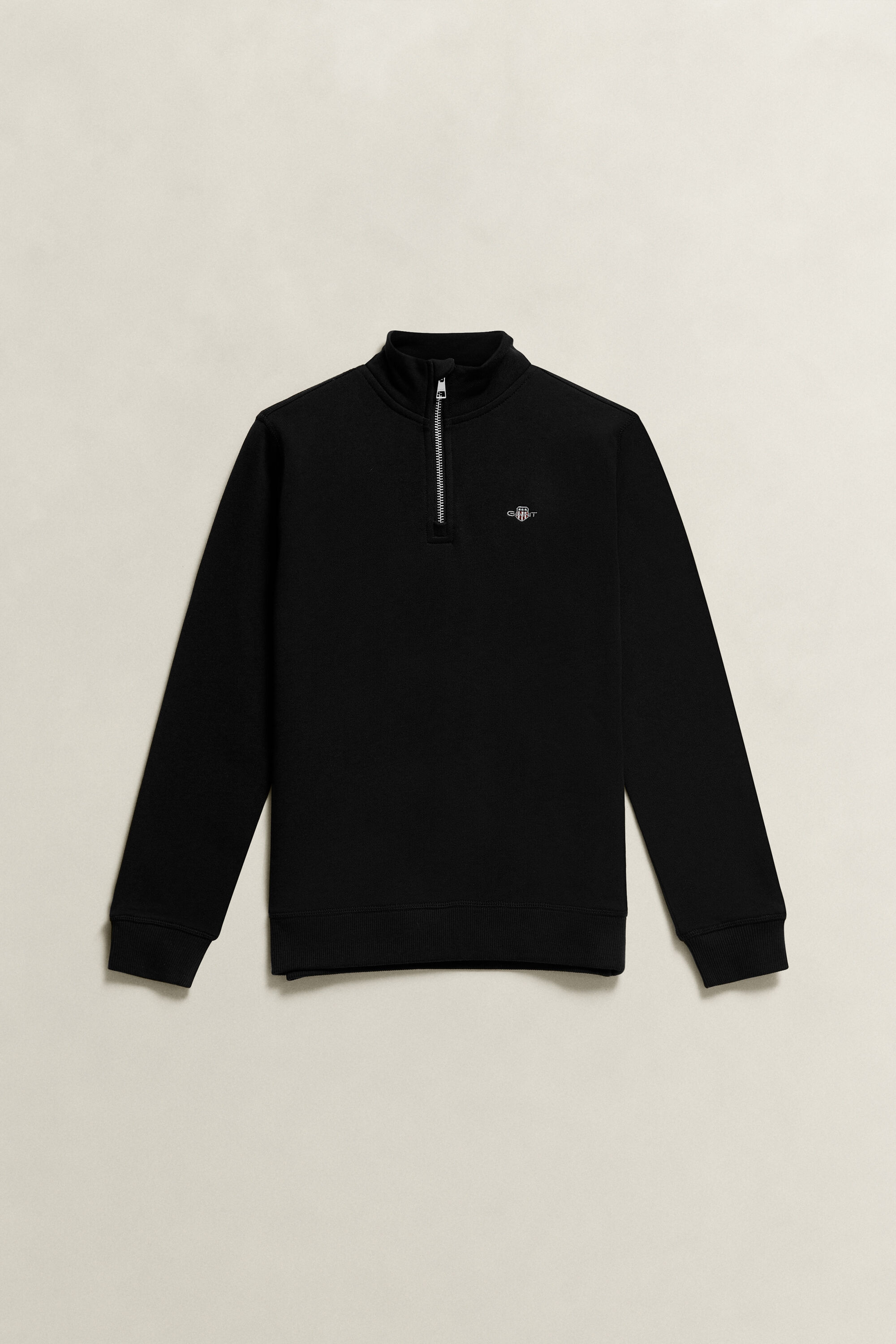 Teen Boys sweatshirt med half-zip och sköldemblem