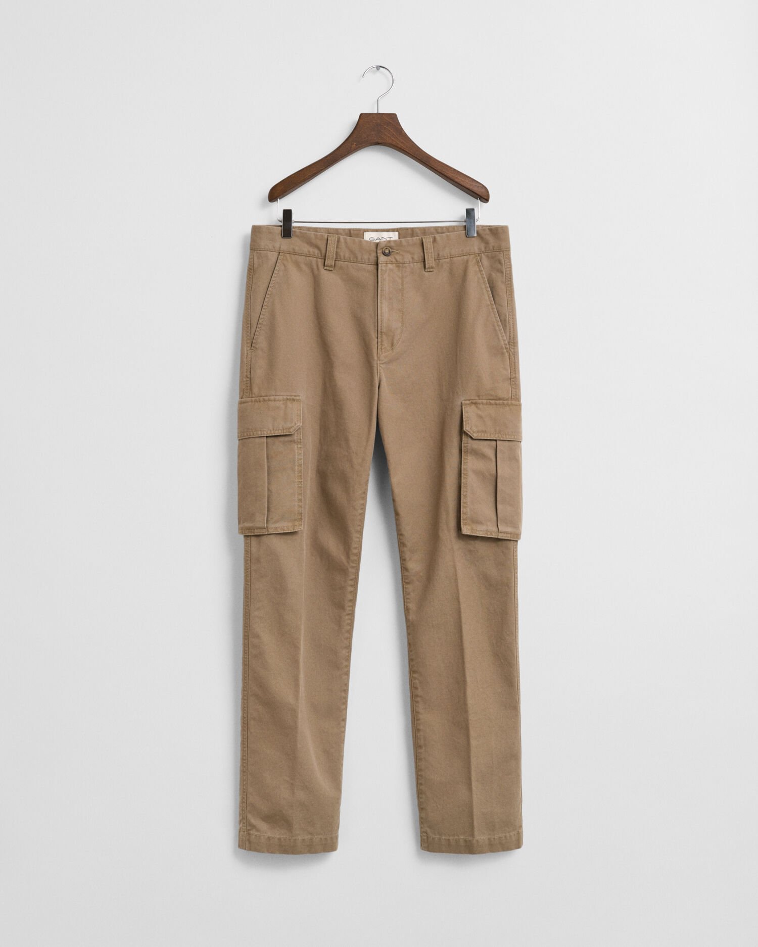 Regular fit cargobyxor i twill