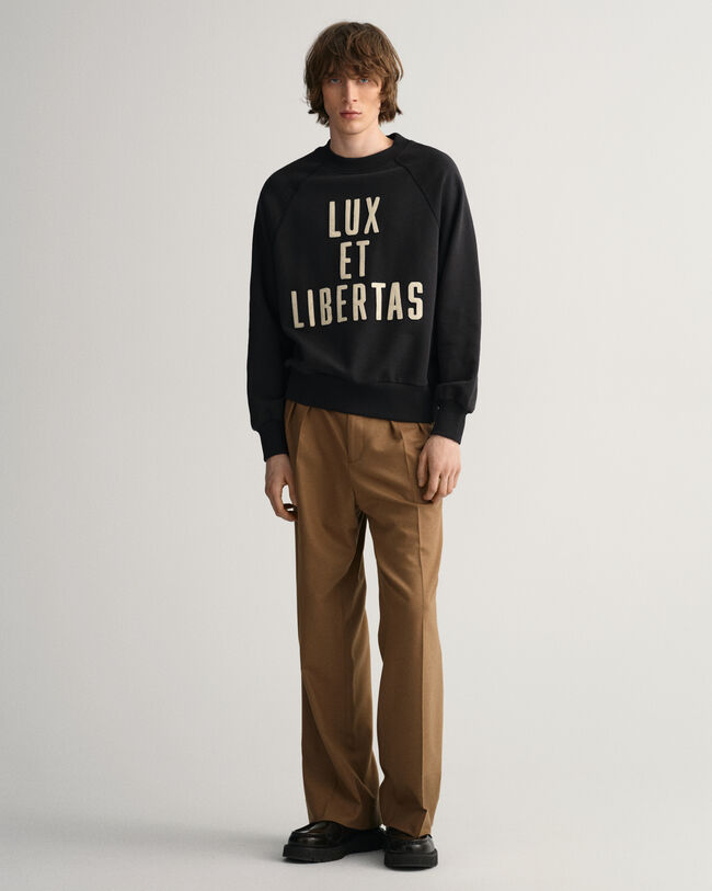 Luxe crew neck sweatshirt