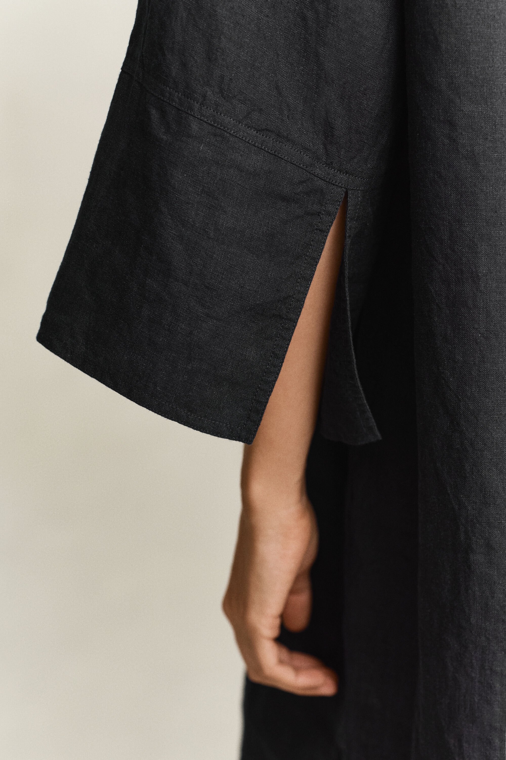 Popover linneklänning