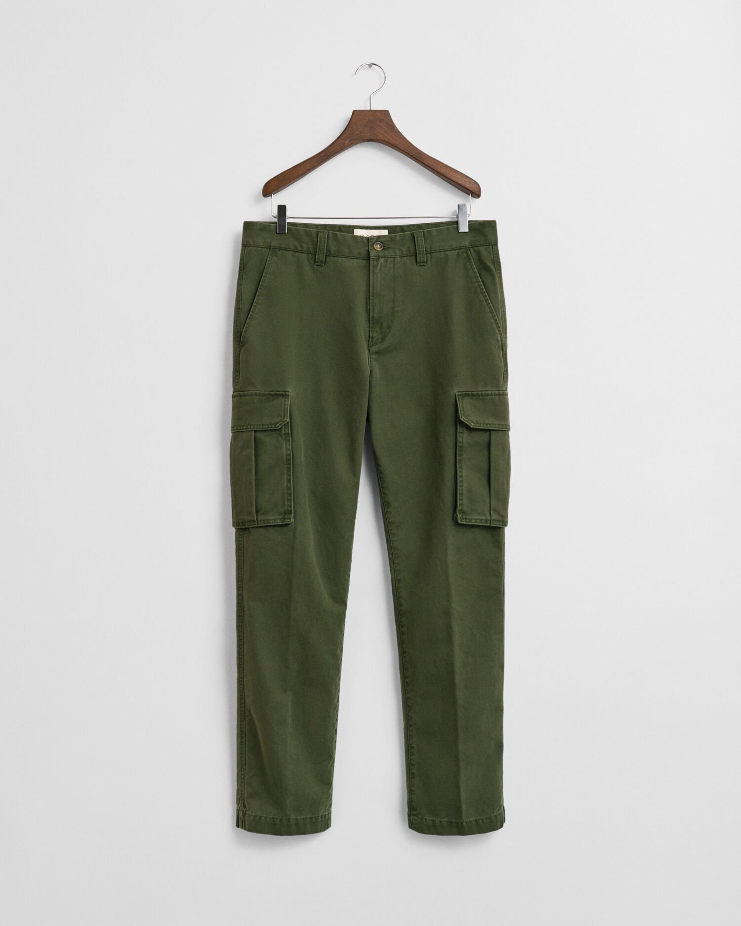Regular fit cargobyxor i twill