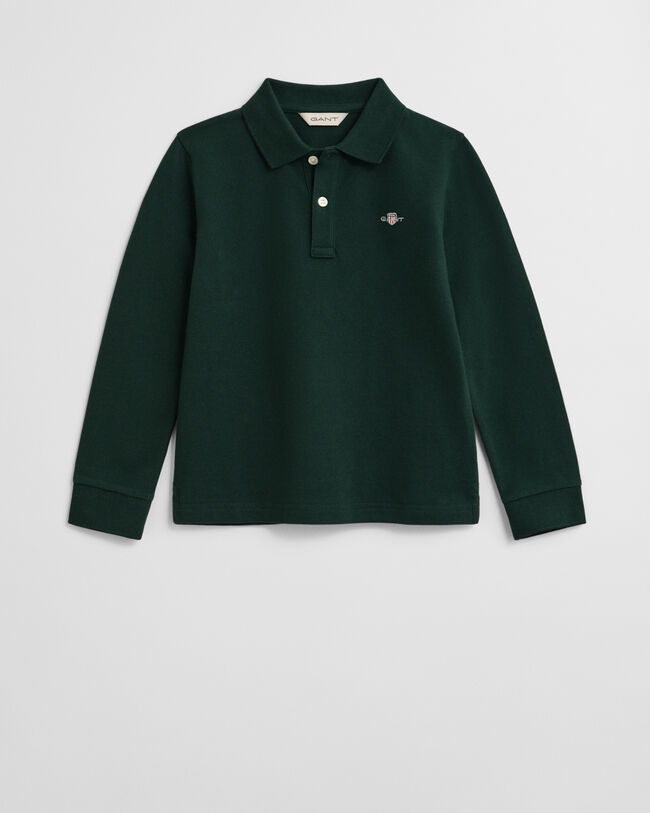 Kids Shield långärmad pikétröja