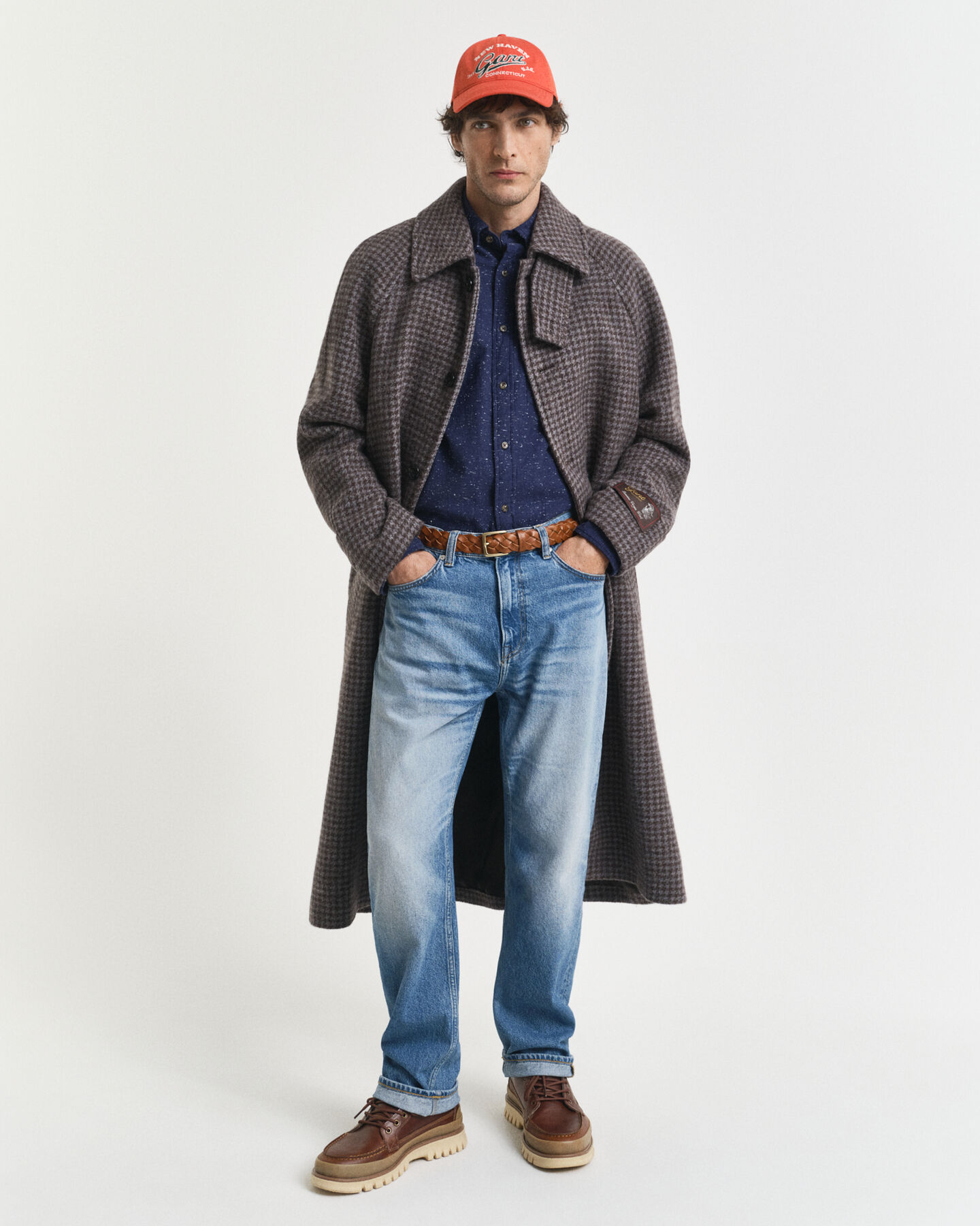 Regular fit flanellskjorta i nepsgarn