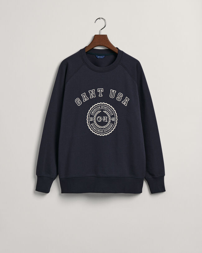 Oversized GANT USA crew neck sweatshirt
