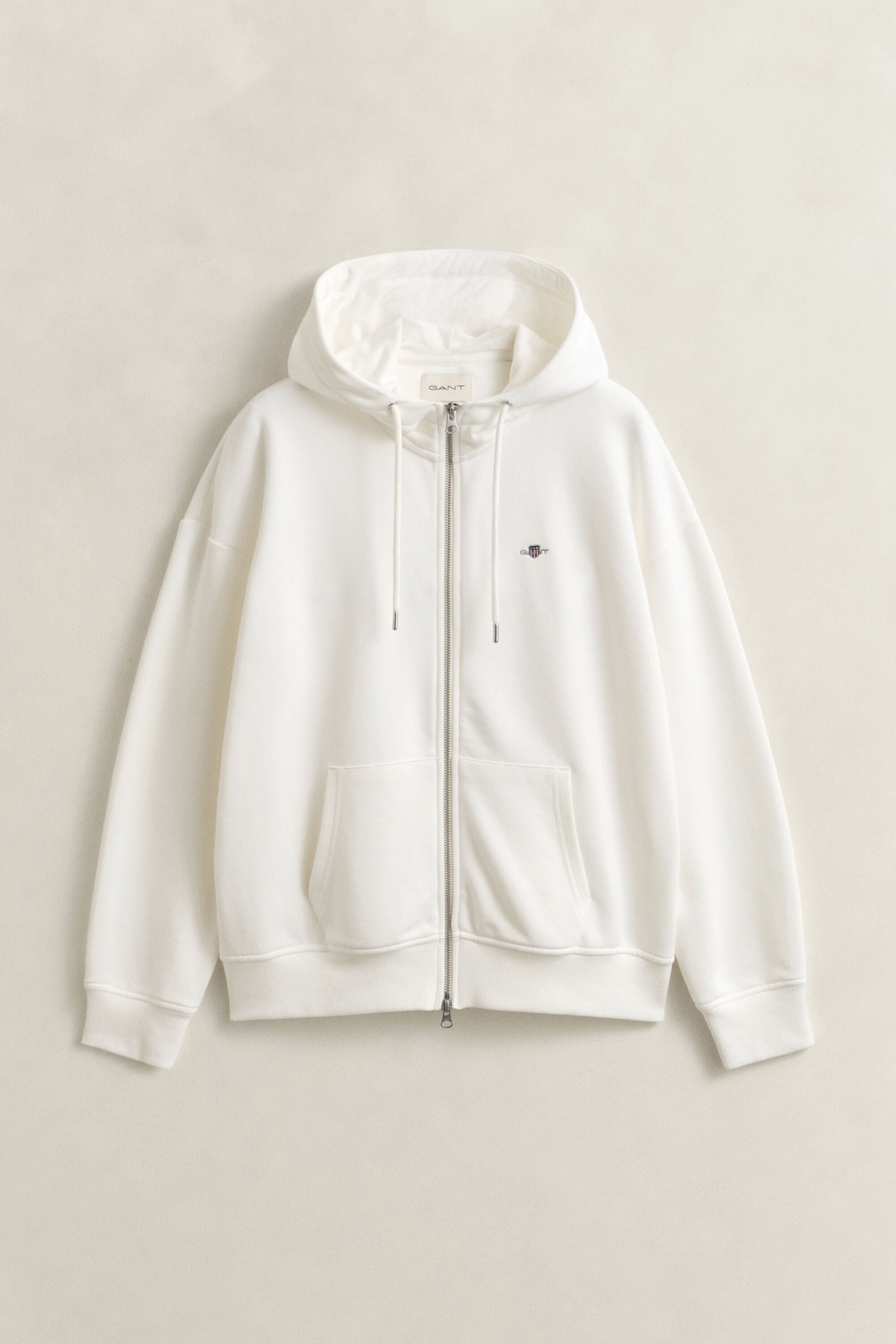 Shield hoodie med dragkedja