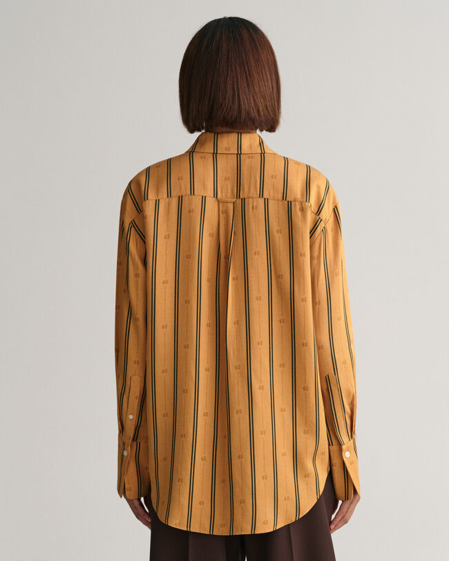 Relaxed fit Monogram randig skjorta