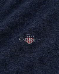 V-ringad tröja i superfin lammull