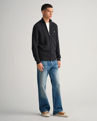 Full-zip bomullströja