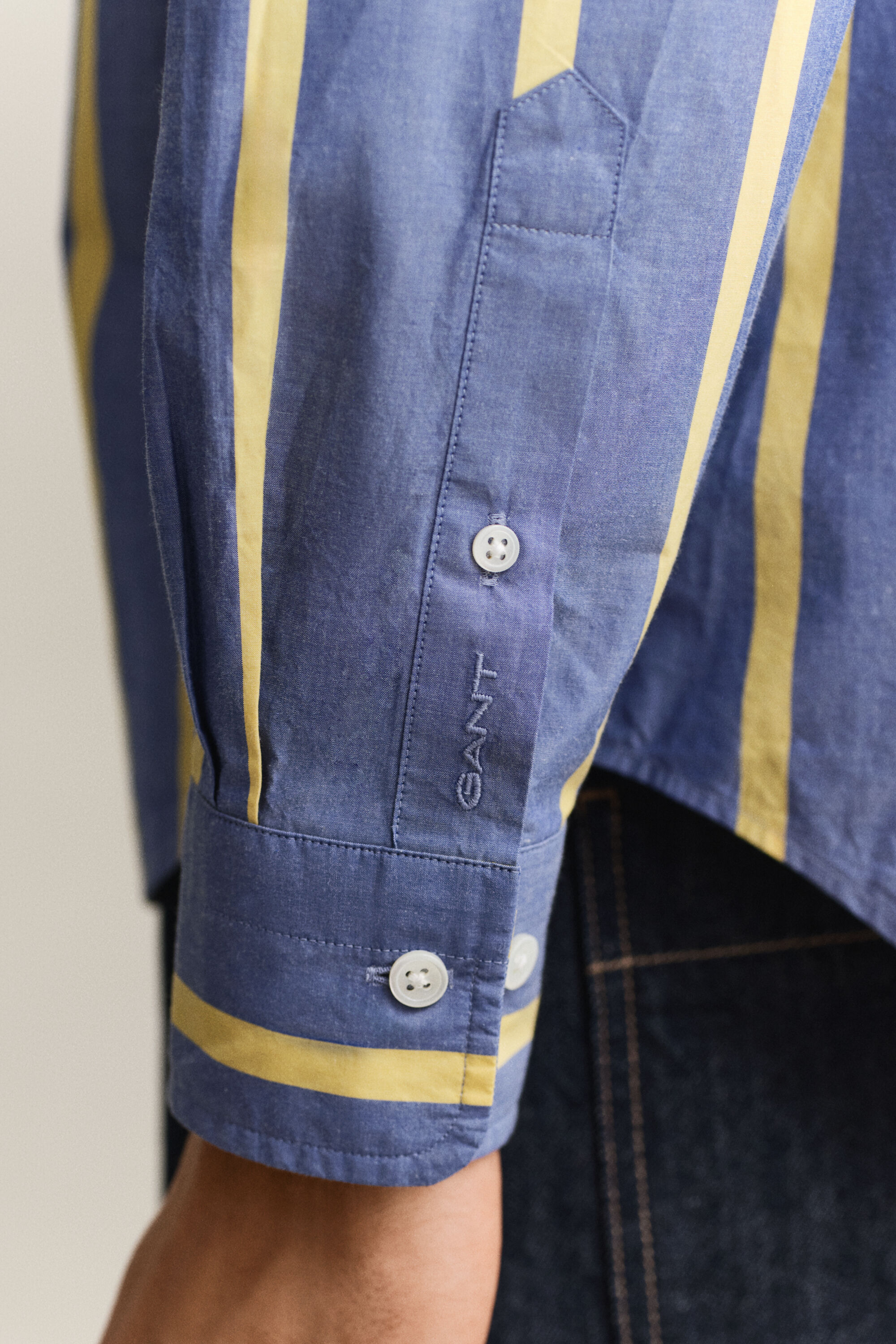 Heritage randig poplinskjorta