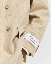 Relaxed fit kostymkavaj med fiskbensmönster