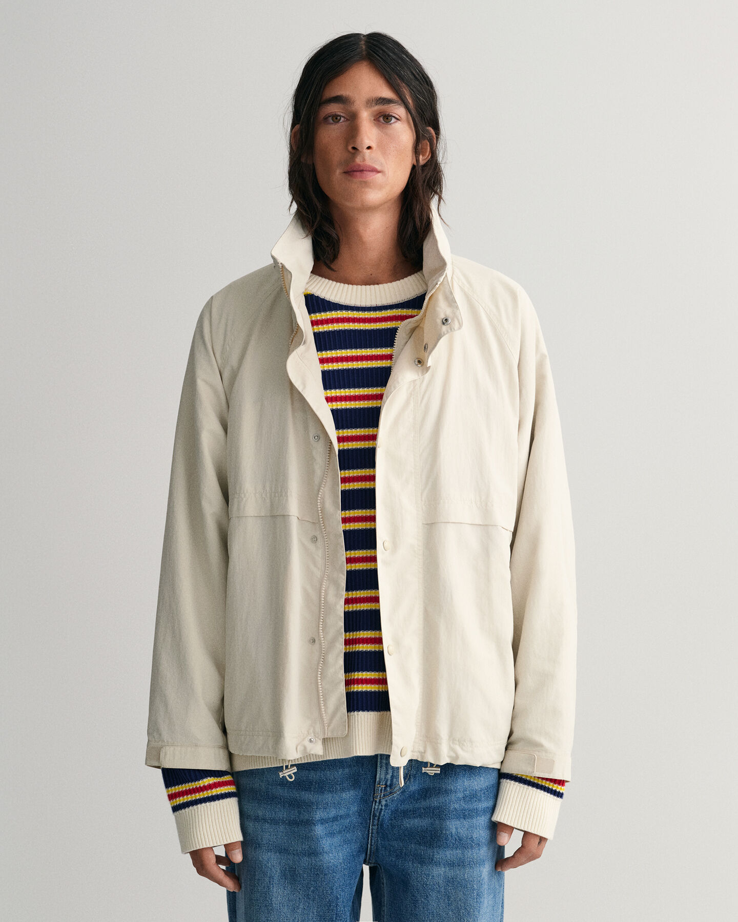 Jacka med raglanärm