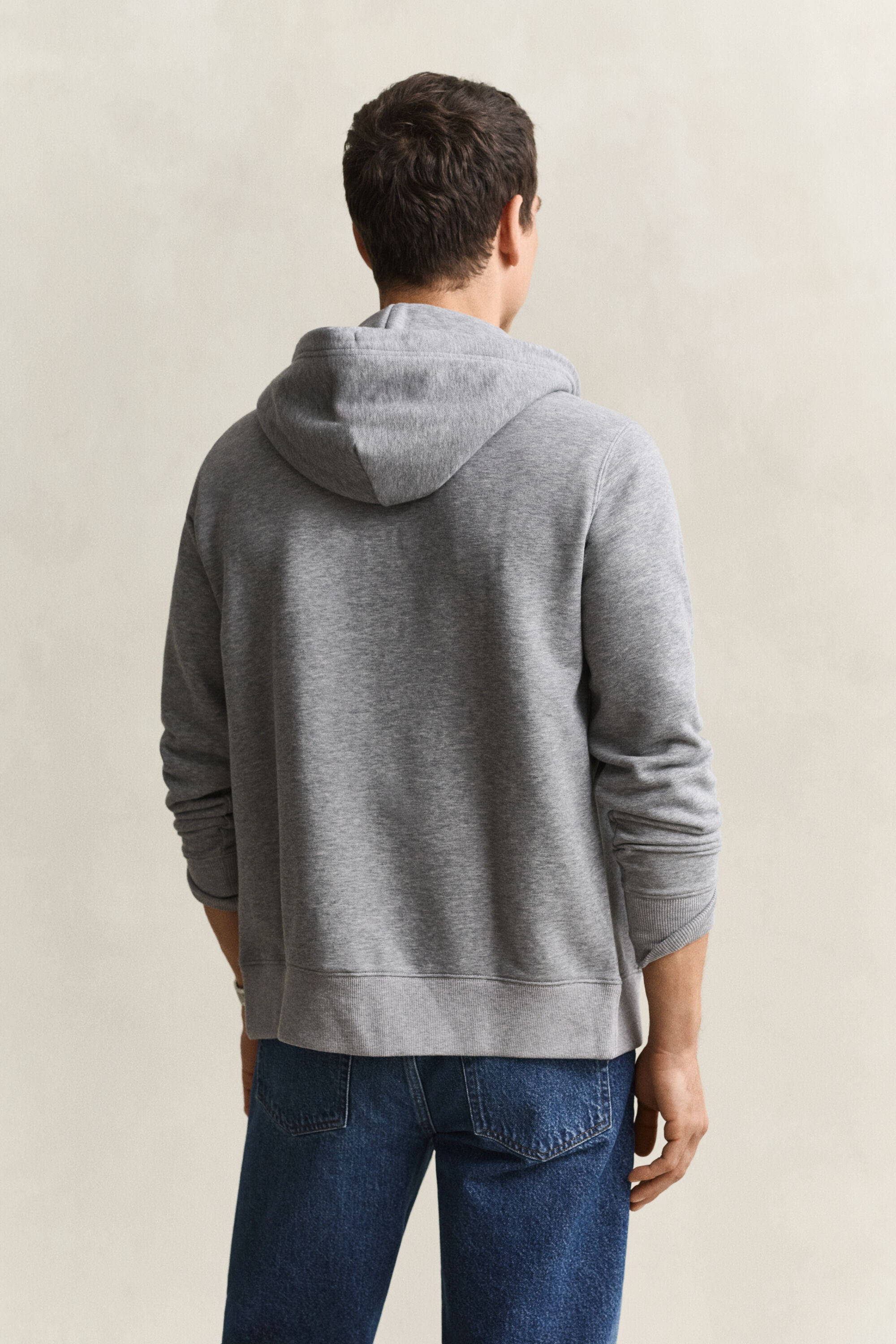 Shield hoodie med dragkedja