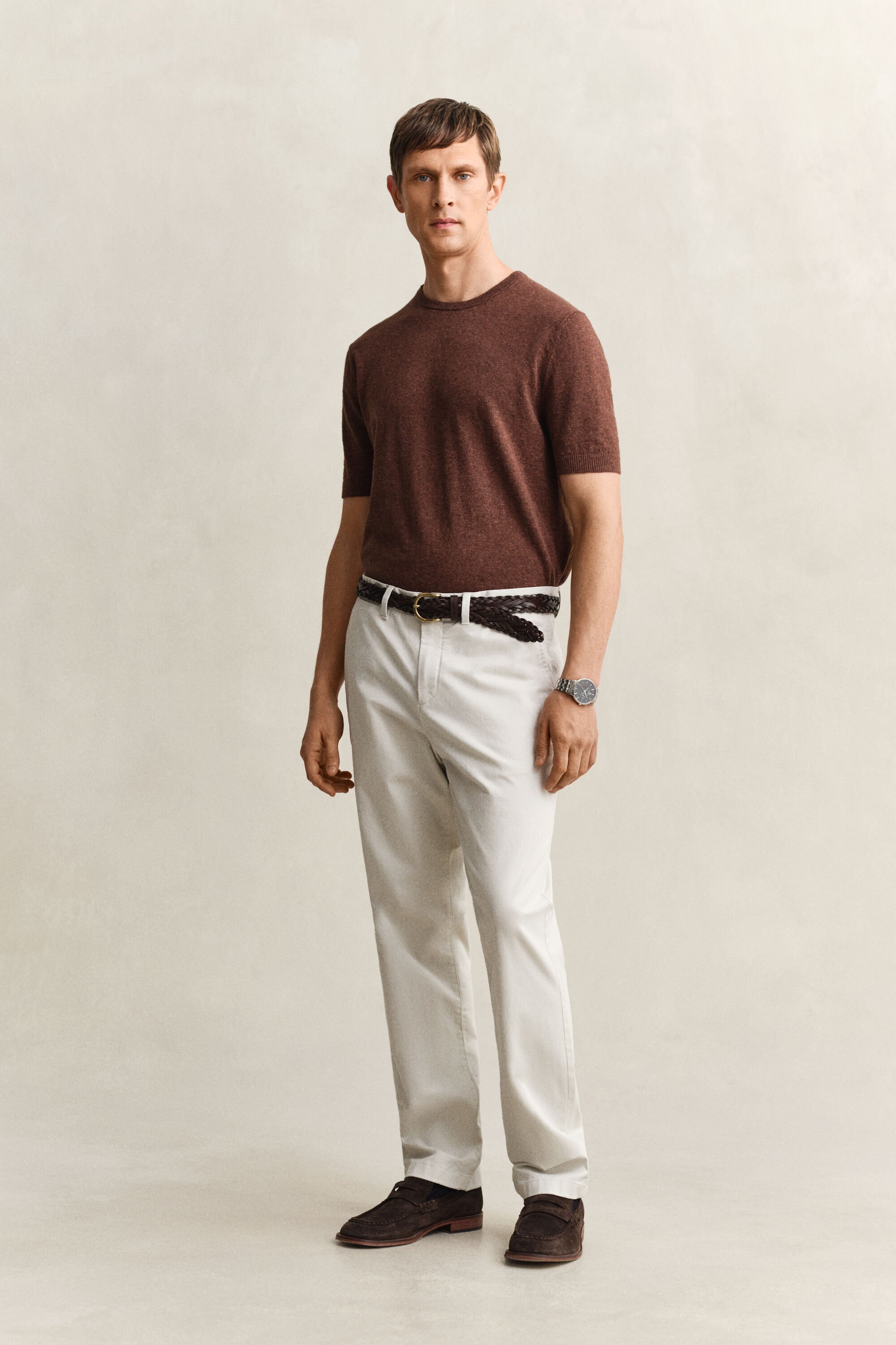 Klassiska chinos med regular fit