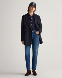 Regular fit poplinskjorta