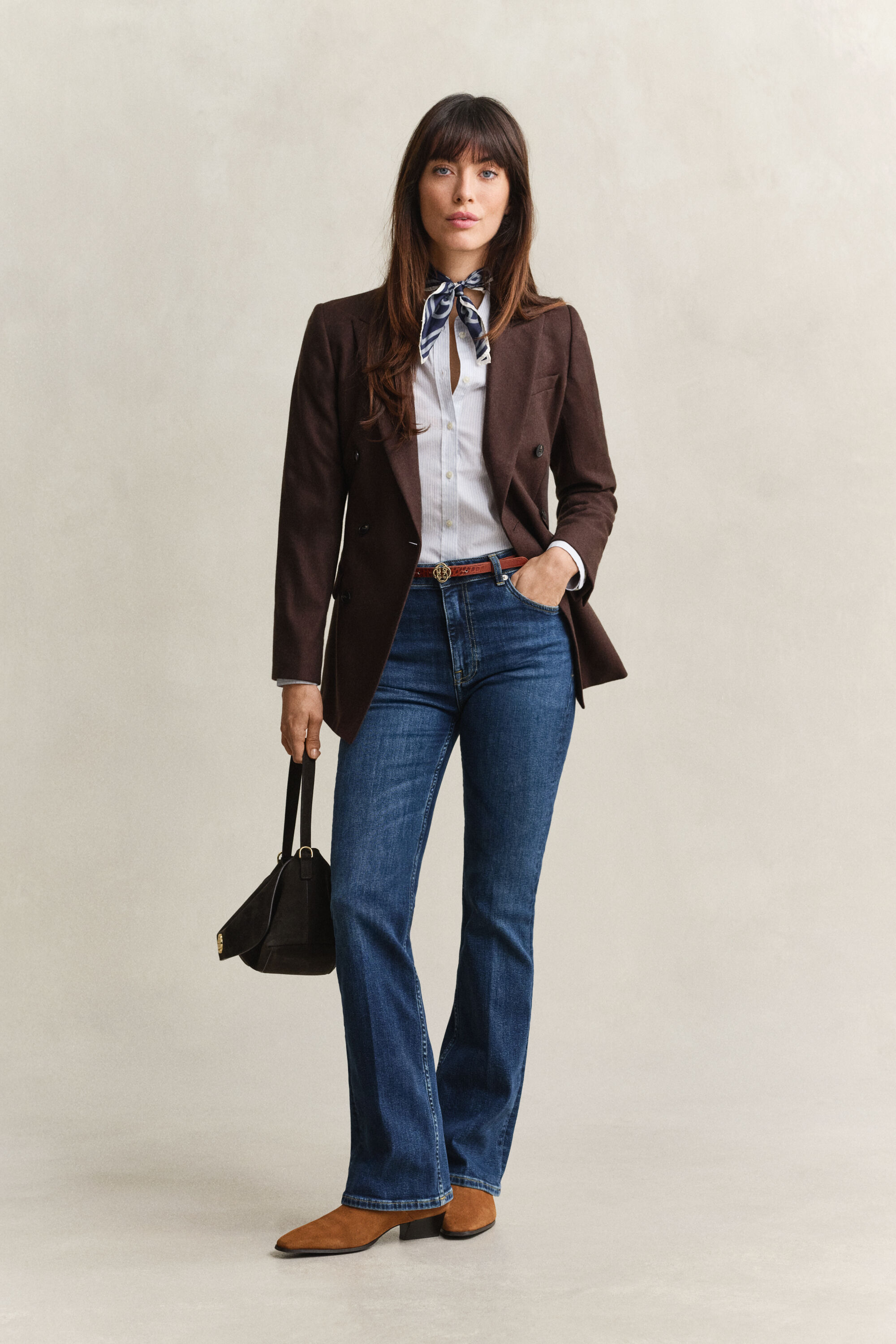 Slim utställda stretchjeans