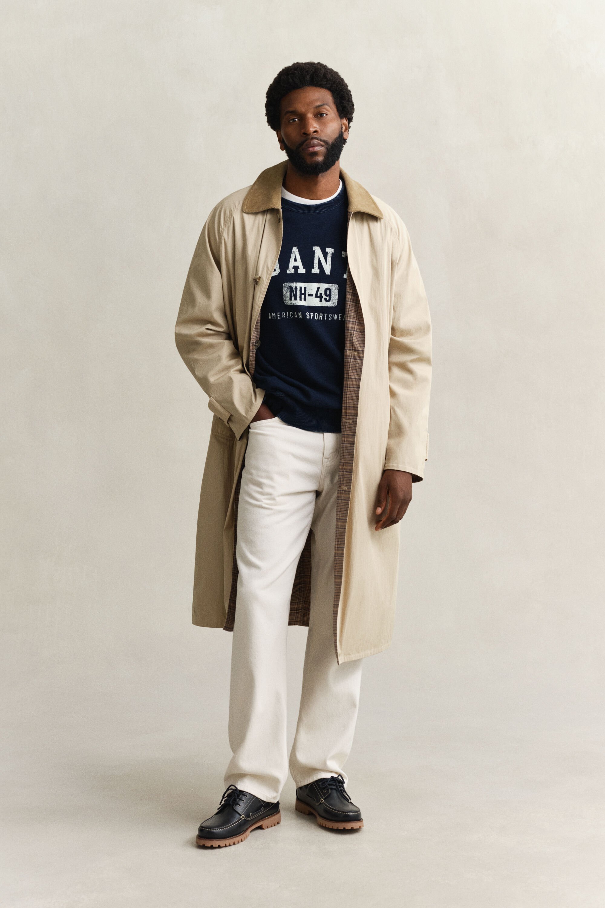 Indigofärgad sweatshirt