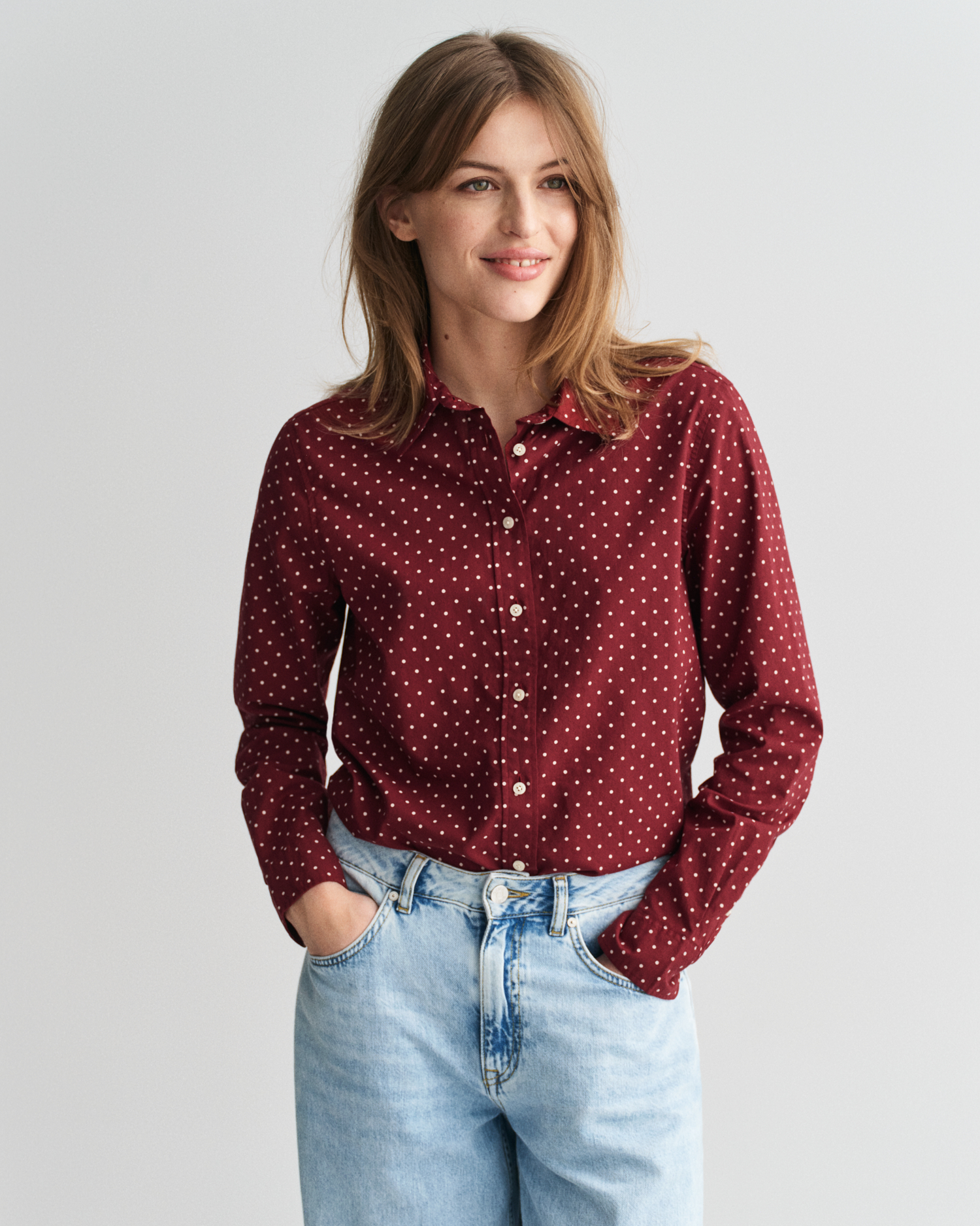 Kvinnors Off-Shoulder Skjorta V-ringad Mjukt Elastiskt Tyg main image 0