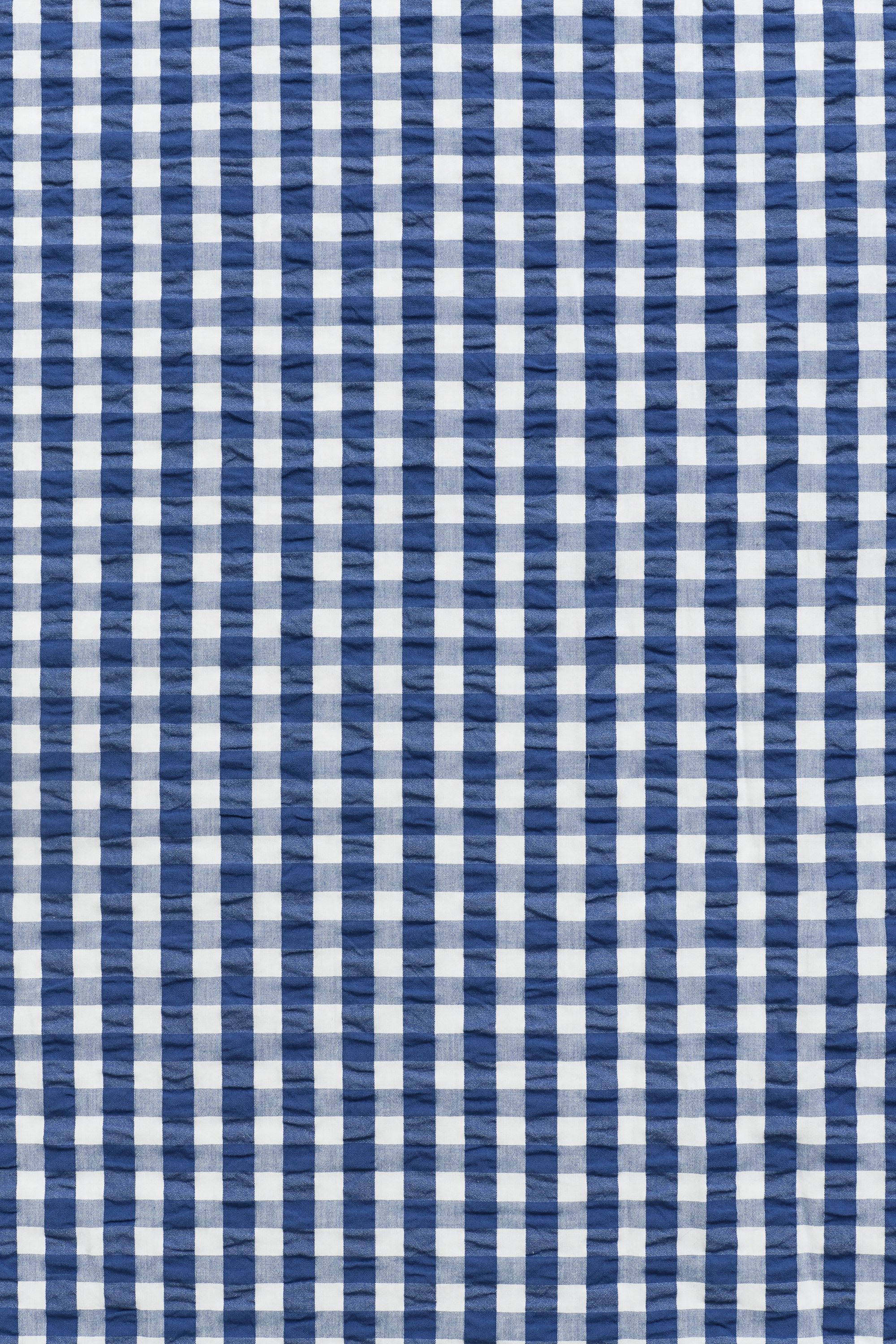 Rutigt påslakan i bäckebölja, dubbel