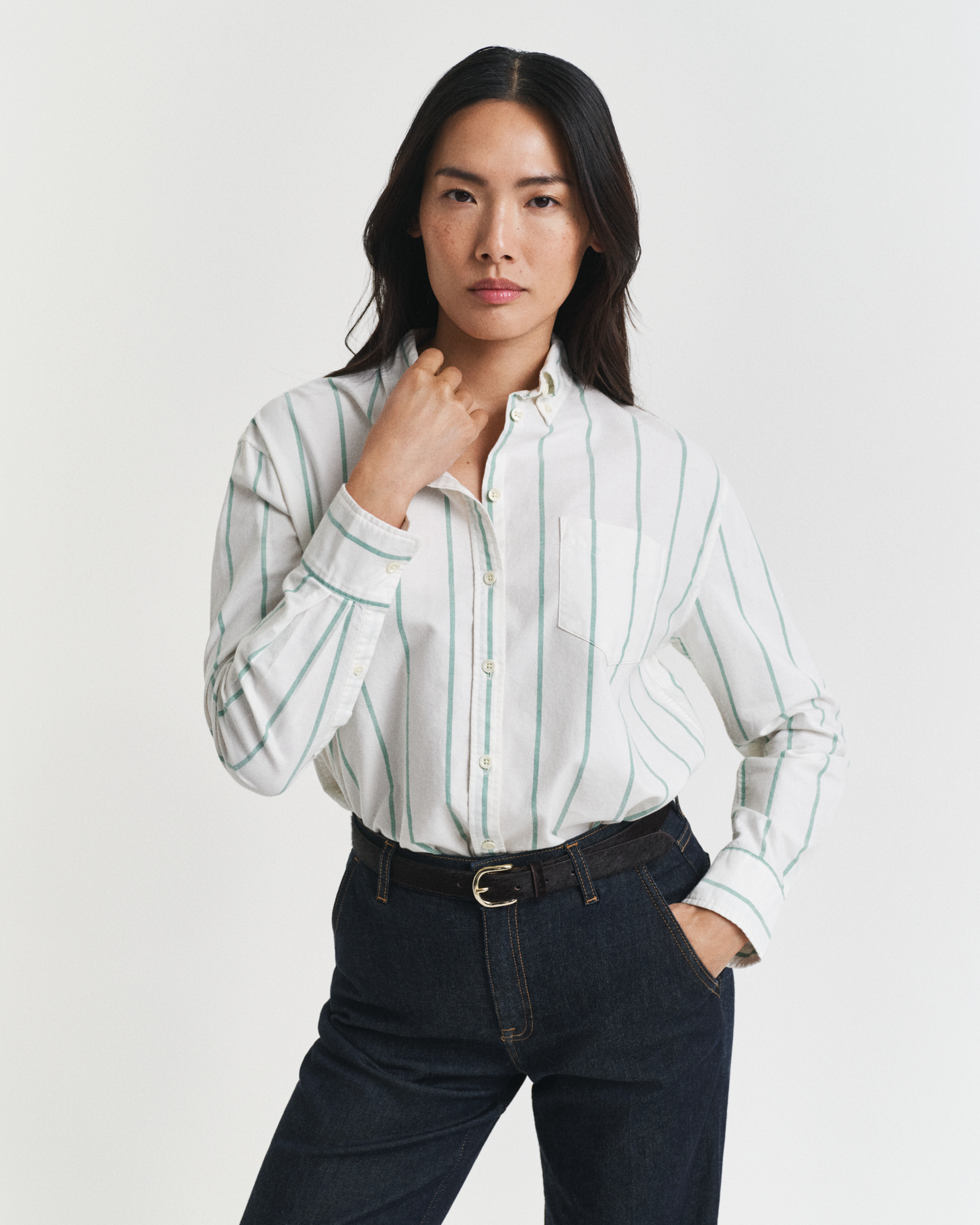 Relaxed fit klassisk randing oxfordskjorta - GANT