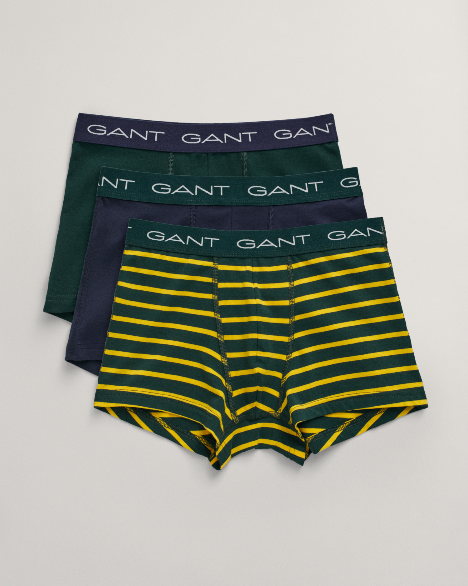 GANT Men 3-Pack Striped Trunks ,